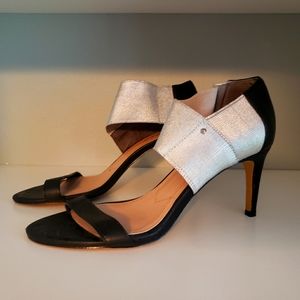 Charles David Black and Silver 3in Heel